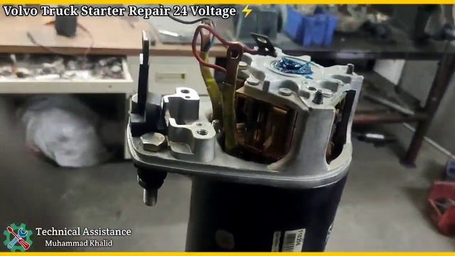 Volvo Truck Starter Repair #technicalassistance #technicalvideo #newvideo