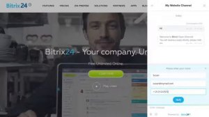 Bitrix24 Widget del sitio web   Chat en línea