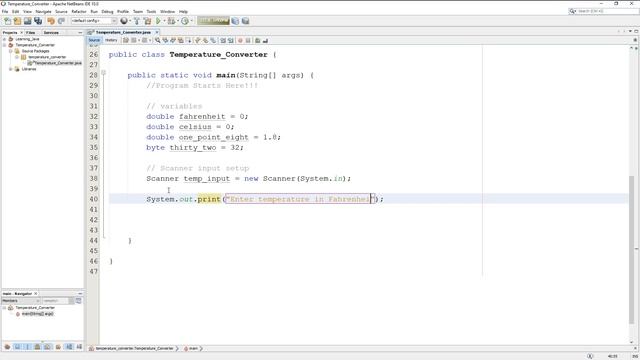 LEARNING JAVA: Basic Temperature Converter (TUTORIAL) смотреть онлайн