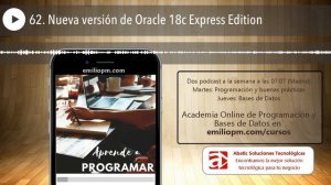 62. Nueva versión de Oracle 18c Express Edition