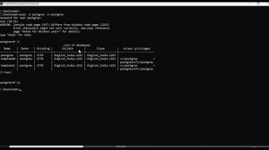 PostgreSQL : connecting to PostgreSQL database using cmd and pgAdmin