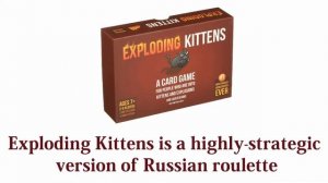 Top Selling Card Game Exploding Kittens for Kids, Adults & Families