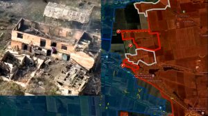 Карта боевых действий. Прорыв обороны противника. Первомайское под контролем