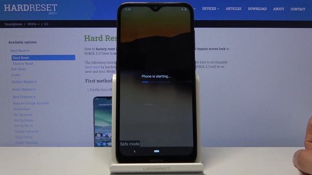 Safe Mode Activation - NOKIA 2.3 Diagnostic Mode смотреть онлайн