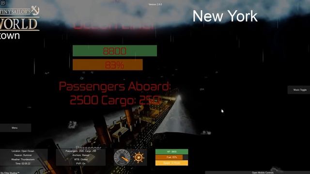 SS TITAN SINKS FAST! | Tiny Sailors World | Roblox смотреть онлайн