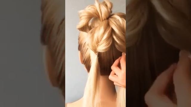 beautiful ♥️♥️wedding ? bun✨✨ hairstyle ??#shorts#youtubeshorts #bunhairstyle