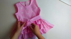 DIY. How to sew a dress. Как красиво завязать бант