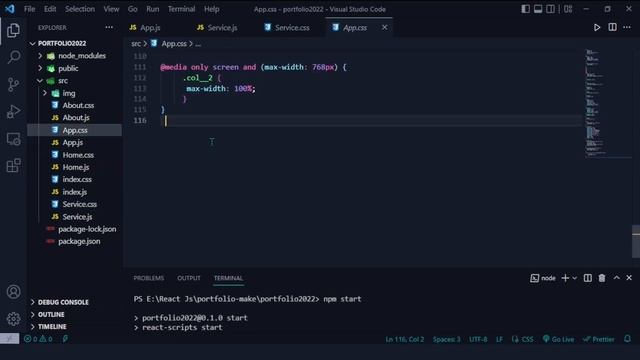 React Portfolio Website Tutorial | Build React JS Portfolio Website  |  Fully Responsive