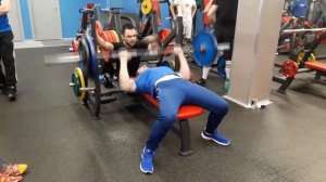 Бабенок Артем народный жим 90 кг на рекорд