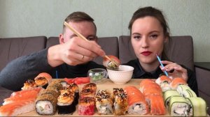 МУКБАНГ РОЛЛЫ СУШИ | MUKBANG ROLLS SUSHI