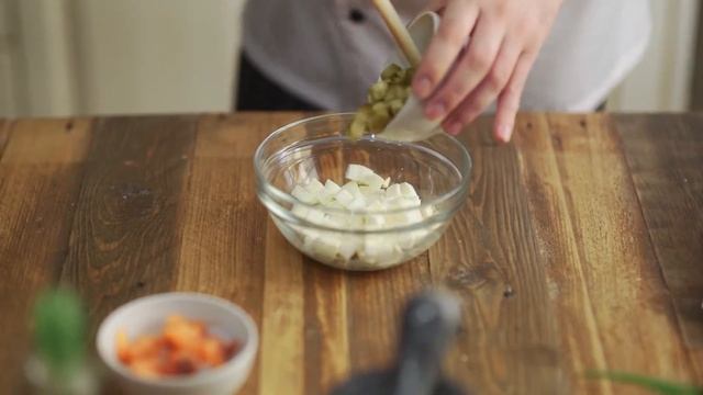Салат столичный с рыбой