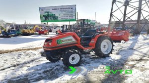 Новое видео японского трактора HINOMOTO CX19 с гидронаклоном  гидроусилителем руля плавающим режимом