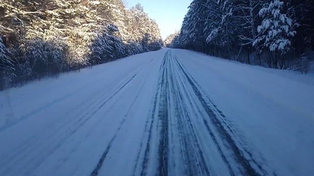 снежная дорога