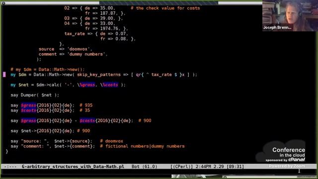 Arithmetic Operations on Parallel Data Structures in Perl - Joseph Brenner (lightning talk) смотреть онлайн