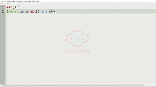 Max function & min function in python