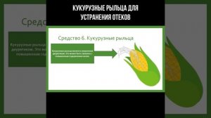 Кукурузные рыльца для устранения отёков #shorts