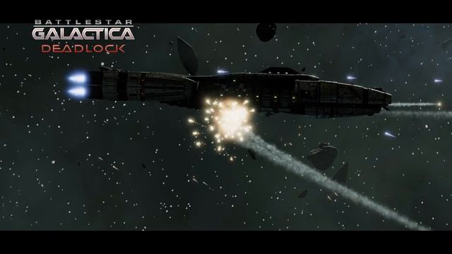 USE OF NUKES IS AUTHORISED - Battlestar Galactica Deadlock footage - Campaign Gameplay