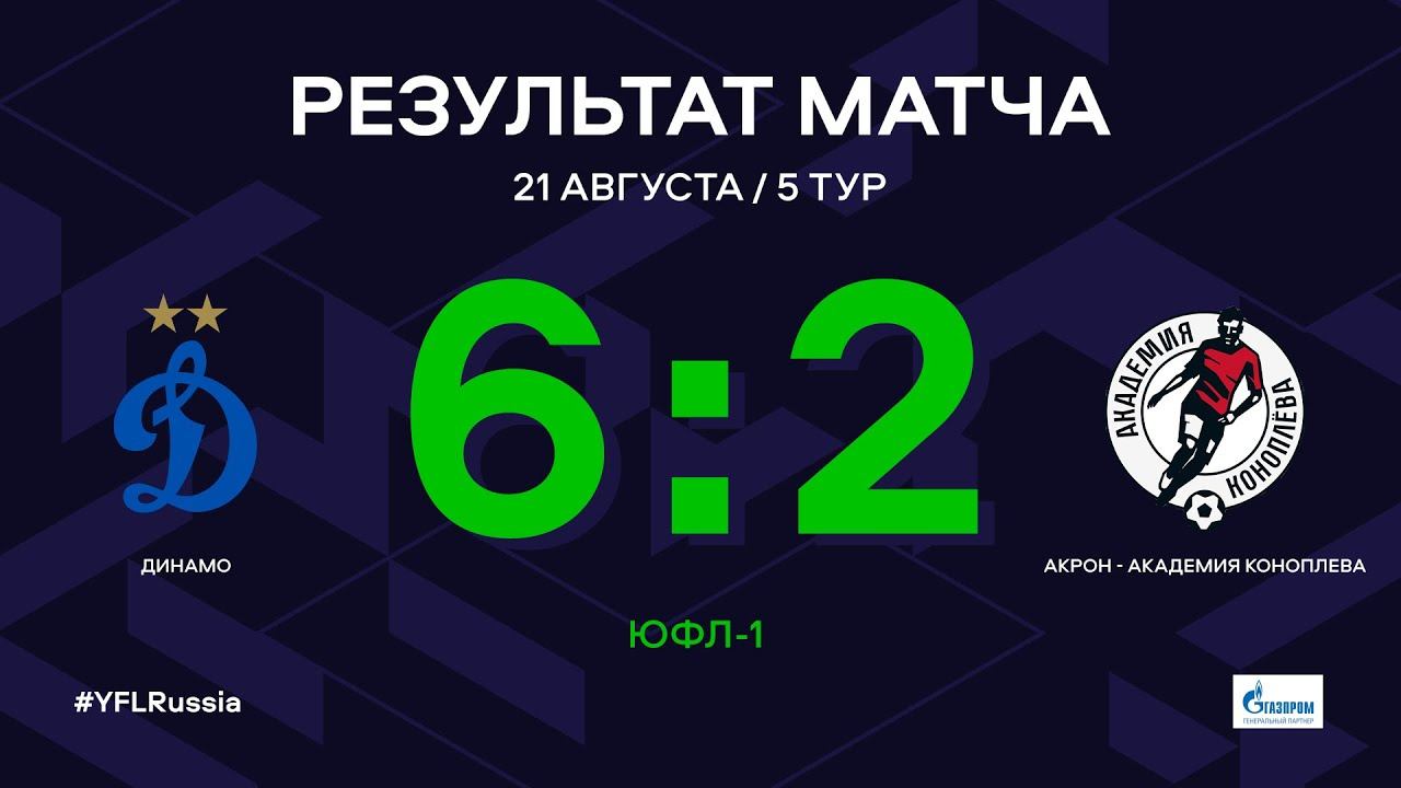 ЮФЛ-1. Динамо - Акрон-Академия Коноплева. 5-й тур. Обзор