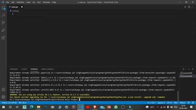 Create your online music player using python || python project || learn python||crate music softwar