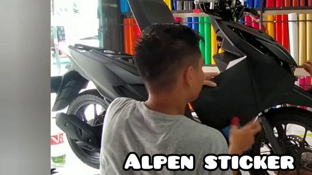 wrapping honda beat fi 2021 warna hitam dof. oracal 651- 070M. смотреть онлайн