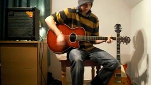 Guns N' Roses Sweet Child O' Mine acoustic cover with lyrics