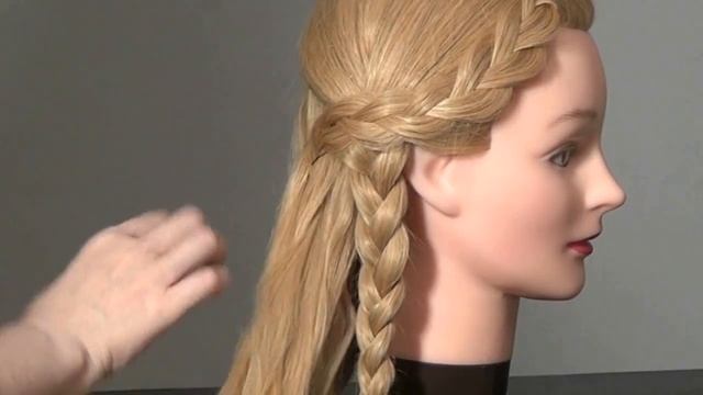 Прическа с плетением кос. Mermaid Tail Side Braid Hairstyle смотреть онлайн