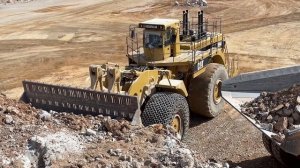 Huge Caterpillar 994 Wheel Loader 215 Tons Loading Caterpillar 777F Dumpers - Samaras Mining Group