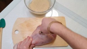 рецепт нежной голени индейки с картошкой по домашнему в рукаве