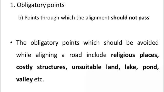 TE M1 L3 Factors affecting highway alignment