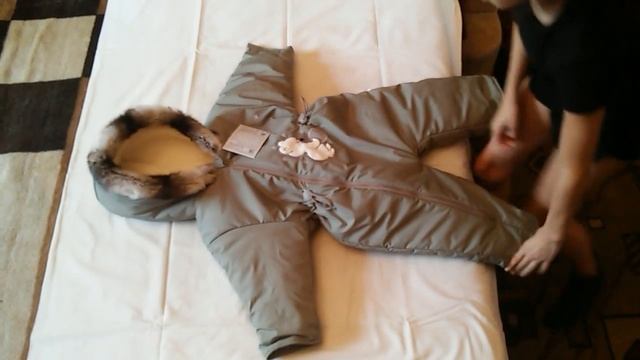 Комбинезон зимний для детей на натуральной овчине.Очень теплый. смотреть онлайн