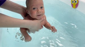 Лёва идет на первый урок по плаванию