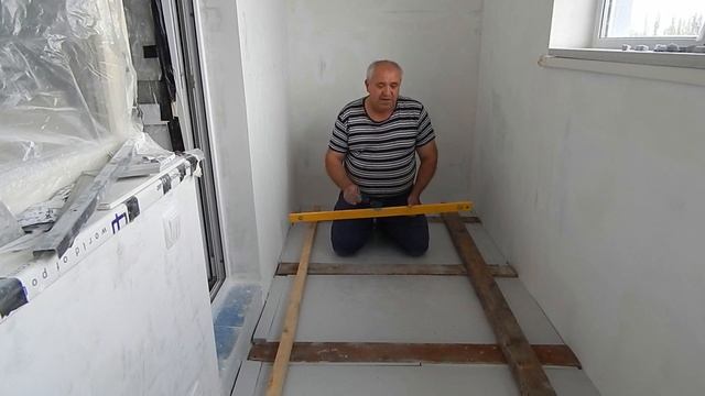 Монтаж чернового пола лоджии смотреть онлайн