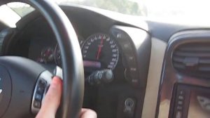 Corvette C6 Convertible acceleration on highway