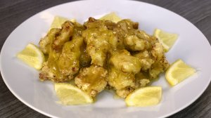 Хрустящая курица в лимонном соусе (Корея)