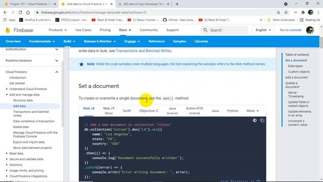 React Native For Beginner ReactNative101 Part62 AddData SetData UpdateData смотреть онлайн