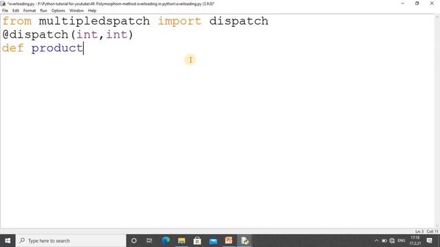50. How to use Method Overloading in Python? смотреть онлайн