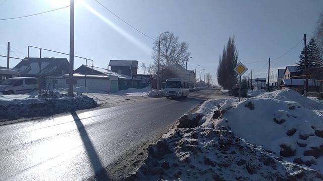 Автобус HYUNDAI COUNTY SWB. (С 098 СР 122) маршрутка 6 маршрут. смотреть онлайн