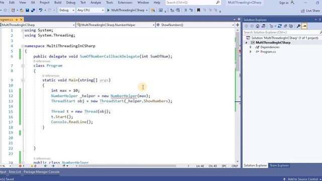 Part 11 :- Retrieving data from Thread function using callback method  | Multithreading  in C#
