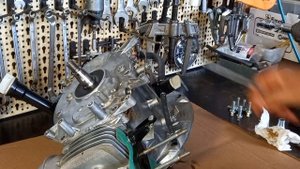 Smonto l'albero motore da GCVx200 Honda per sostituire il regolatore di giri
