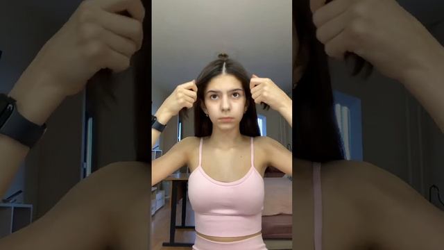 как укладывать челку #hair #укладкаволос #макияж #makeup