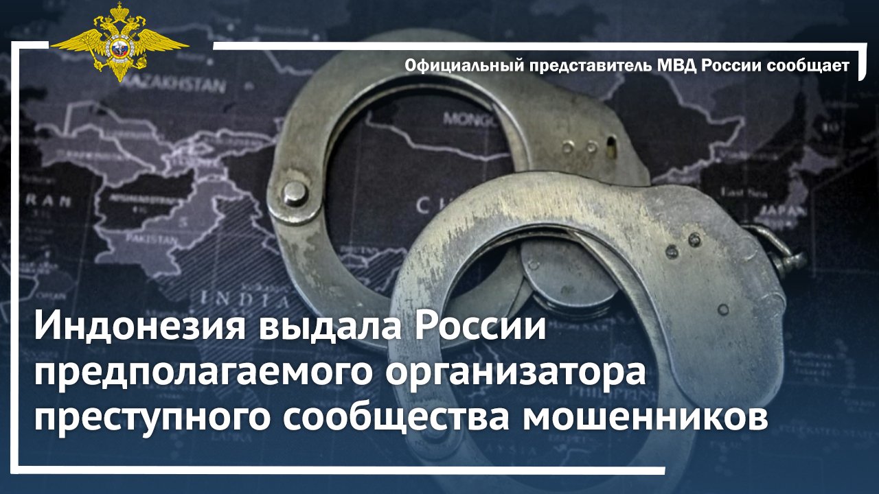 Индонезия выдала России предполагаемого организатора преступного сообщества мошенников
