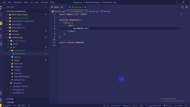 Weather App | React JS & Material UI | Part : 2 design