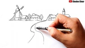 Как нарисовать Ферму | Рисуем Деревню