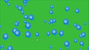 ФУТАЖ СИНИЕ ШАРИКИ  ХРОМАКЕЙ НА ЗЕЛЕНОМ ФОНЕ