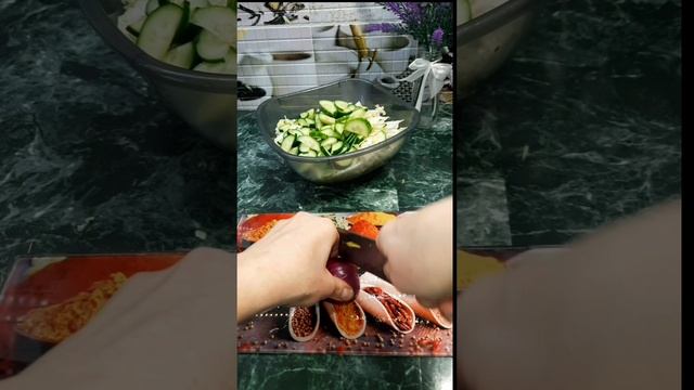#легкий весенний салат # свежие овощи #готовимдома #домашняякухня