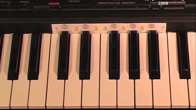 Music in Color. Como preparar, con calcomanías o tiras que puedes laminar, para tocar el piano. смотреть онлайн