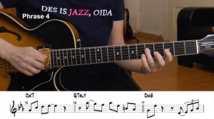 BLUE BOSSA - Guitar Solo Lesson - Blue Bossa Guitar Improvisation
