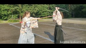 Нагината. Техники / Школа женских воинских искусств / Naginata. Bujutsu women school