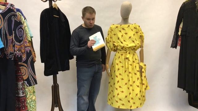 Наше первое, сшитое винтажное платье 70х