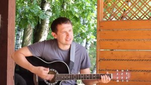 Жаль - Казлитин / авторская песня под гитару на даче у друзей